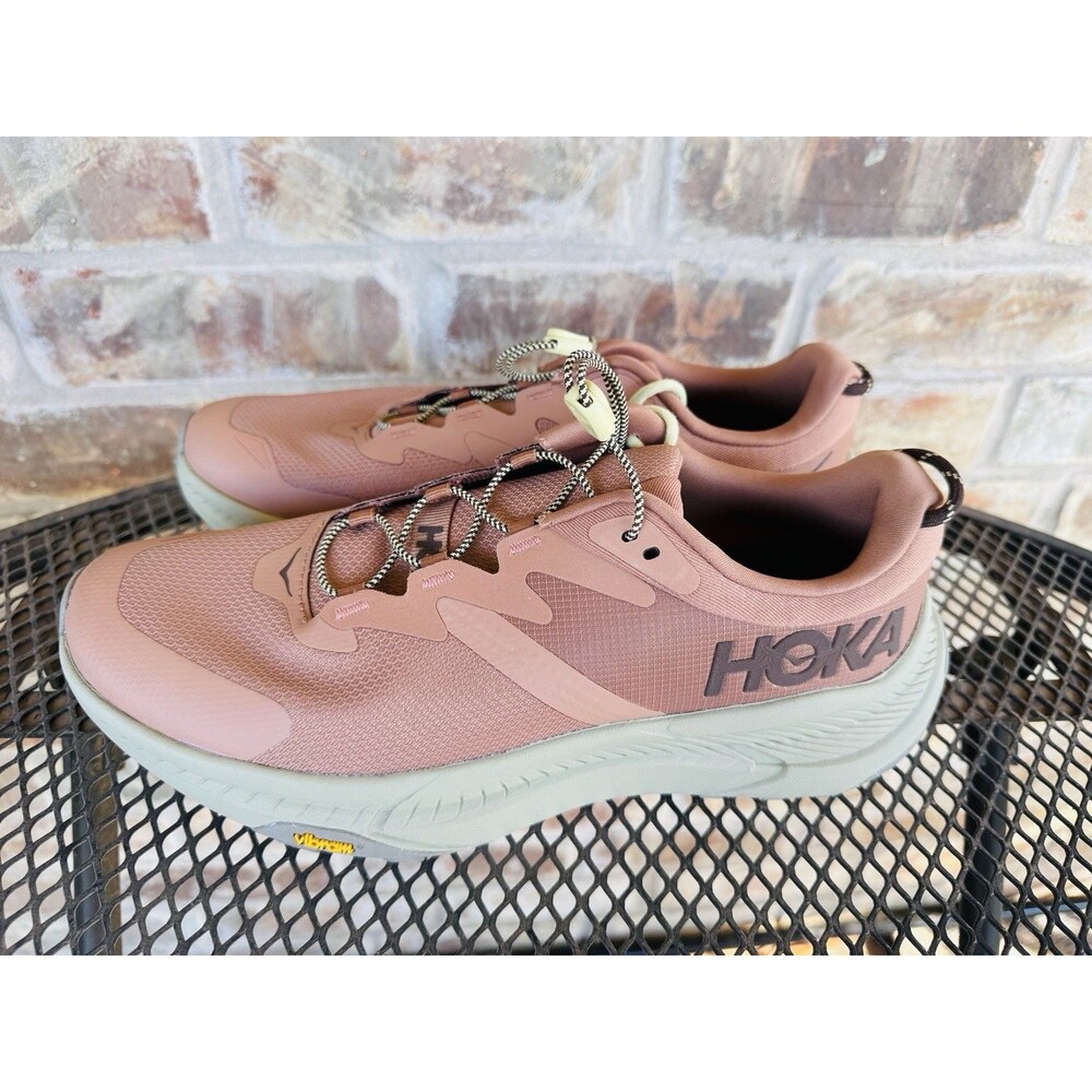 READ Hoka One Transport 9.5 D MPLG Maple Grassland Men's Mesh Sneaker Beige 2025